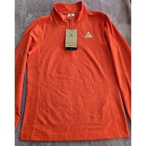 Nike ACG Bright Orange Quarter-Zip Top